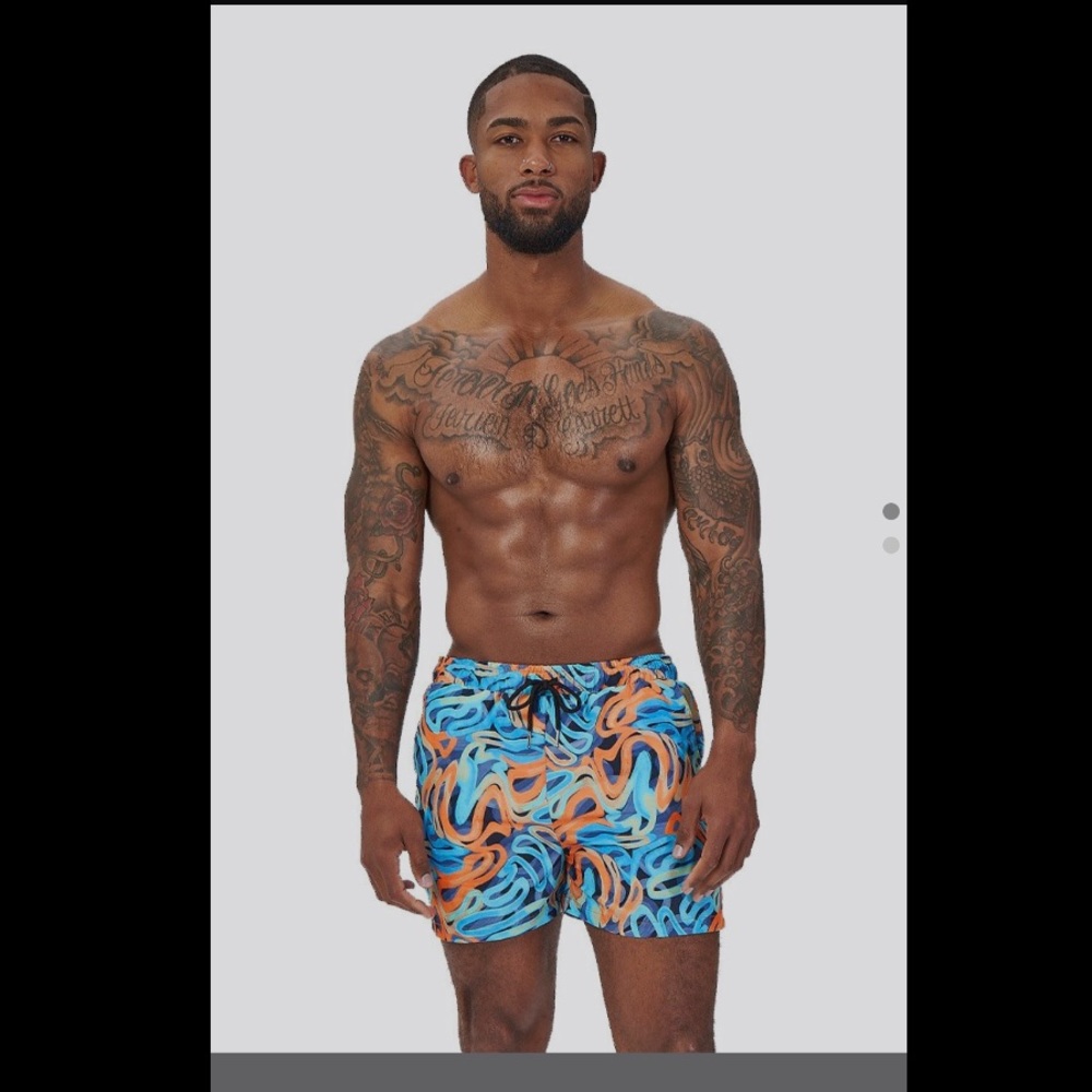 Icon Swim mixed signals men’s trunks Large